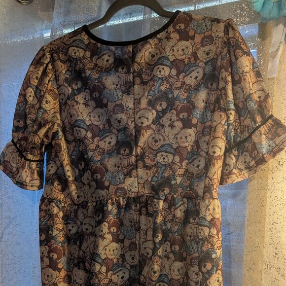 Teddy Bear Babydoll Mini Dress 8 - Picture 5 of 11